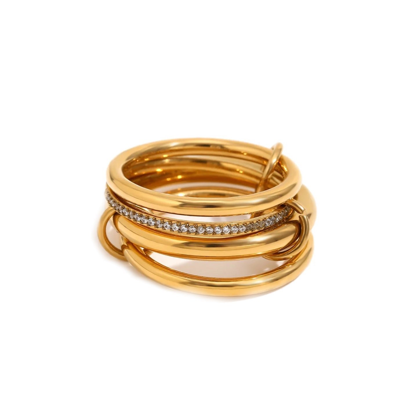 Gold Josephine stacked ring