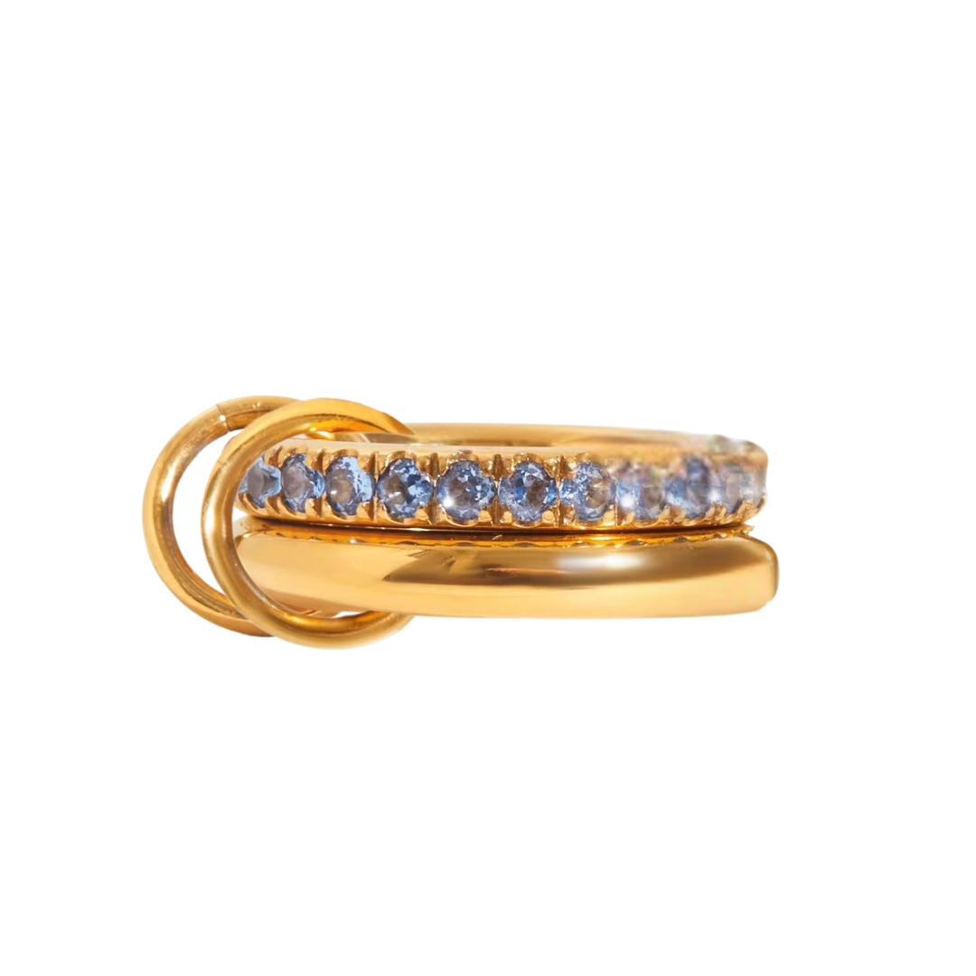 Blue Everly stacked ring