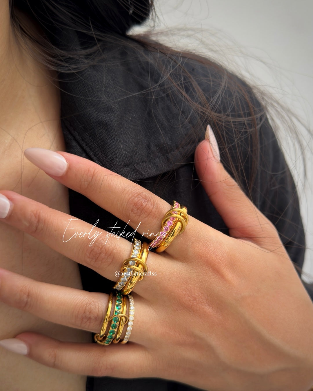 Zemra stacked ring
