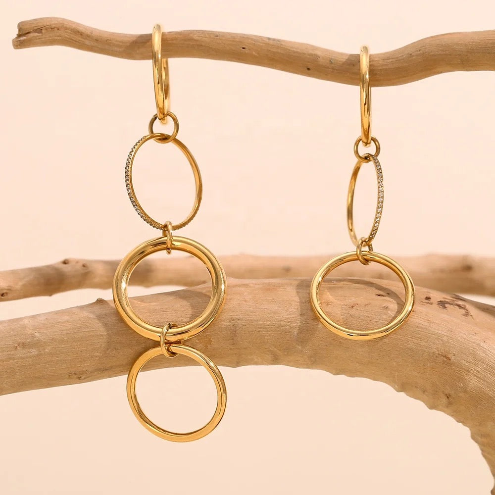 Gold Josephine stacked ring