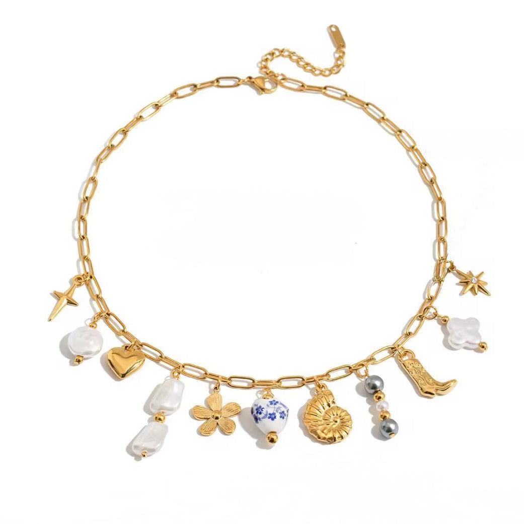 Boho bloom necklace