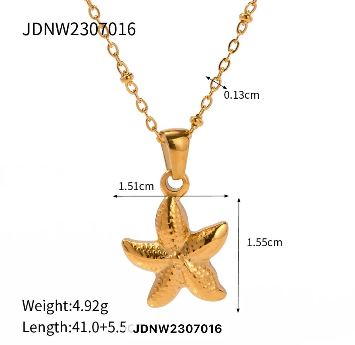 Starfish necklace
