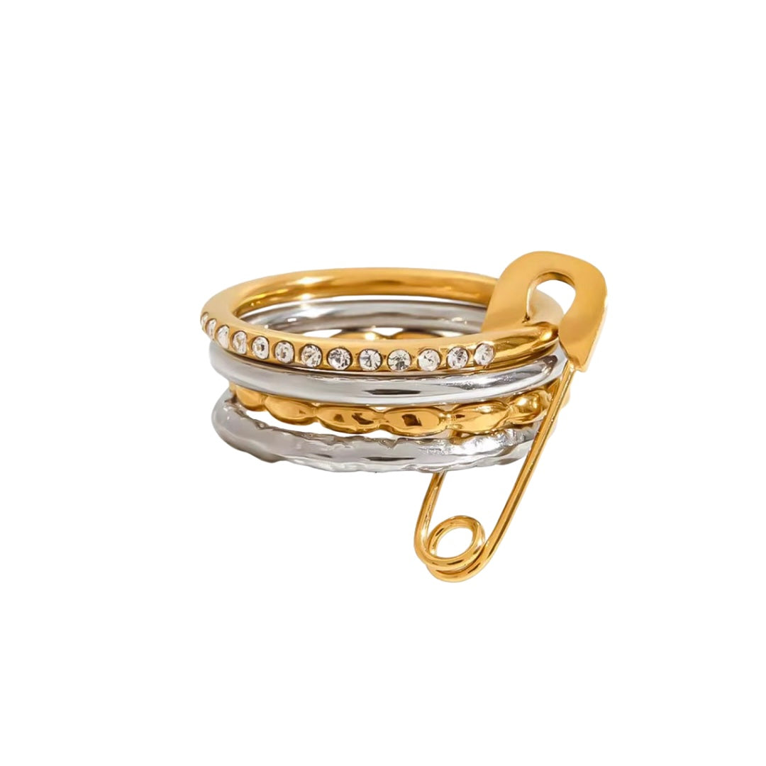 Clasp Power Ring (cz)