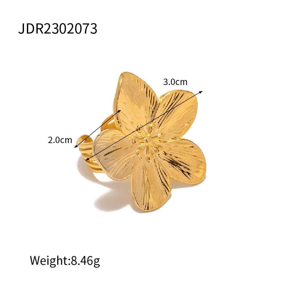 fleur dorée ring