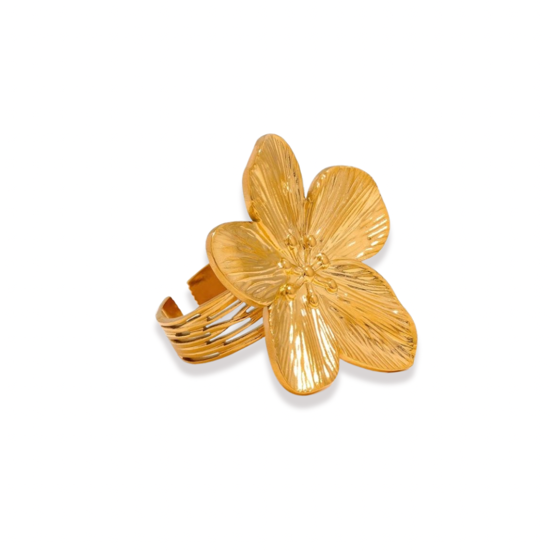fleur dorée ring