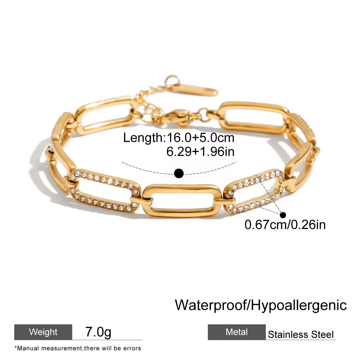 Luxe link bracelet