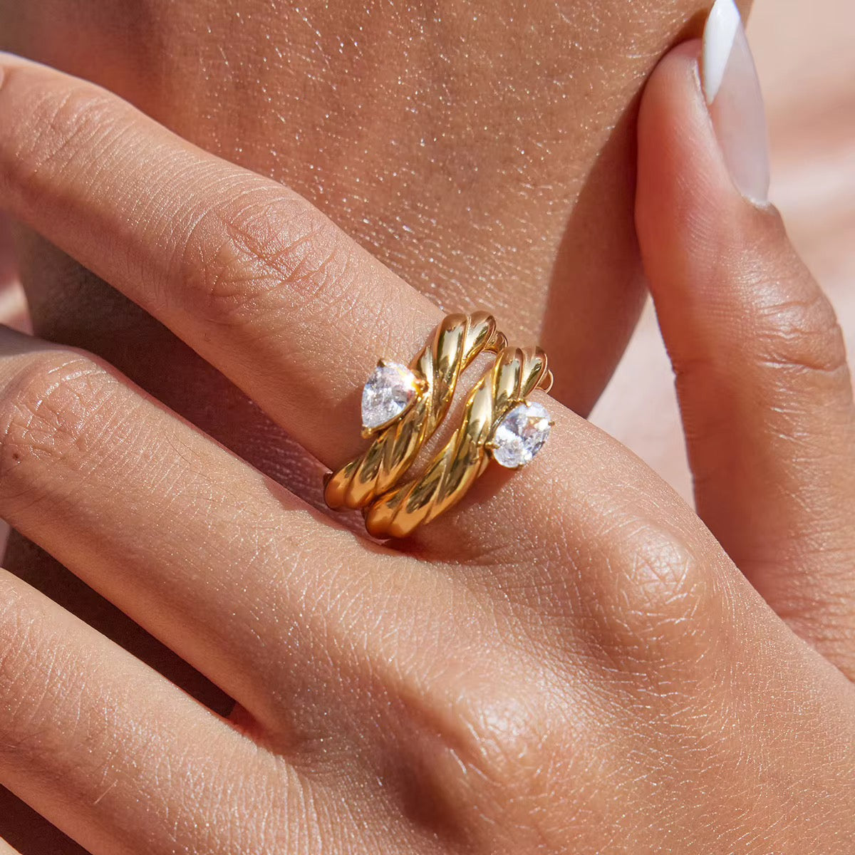 Sydney pear ring