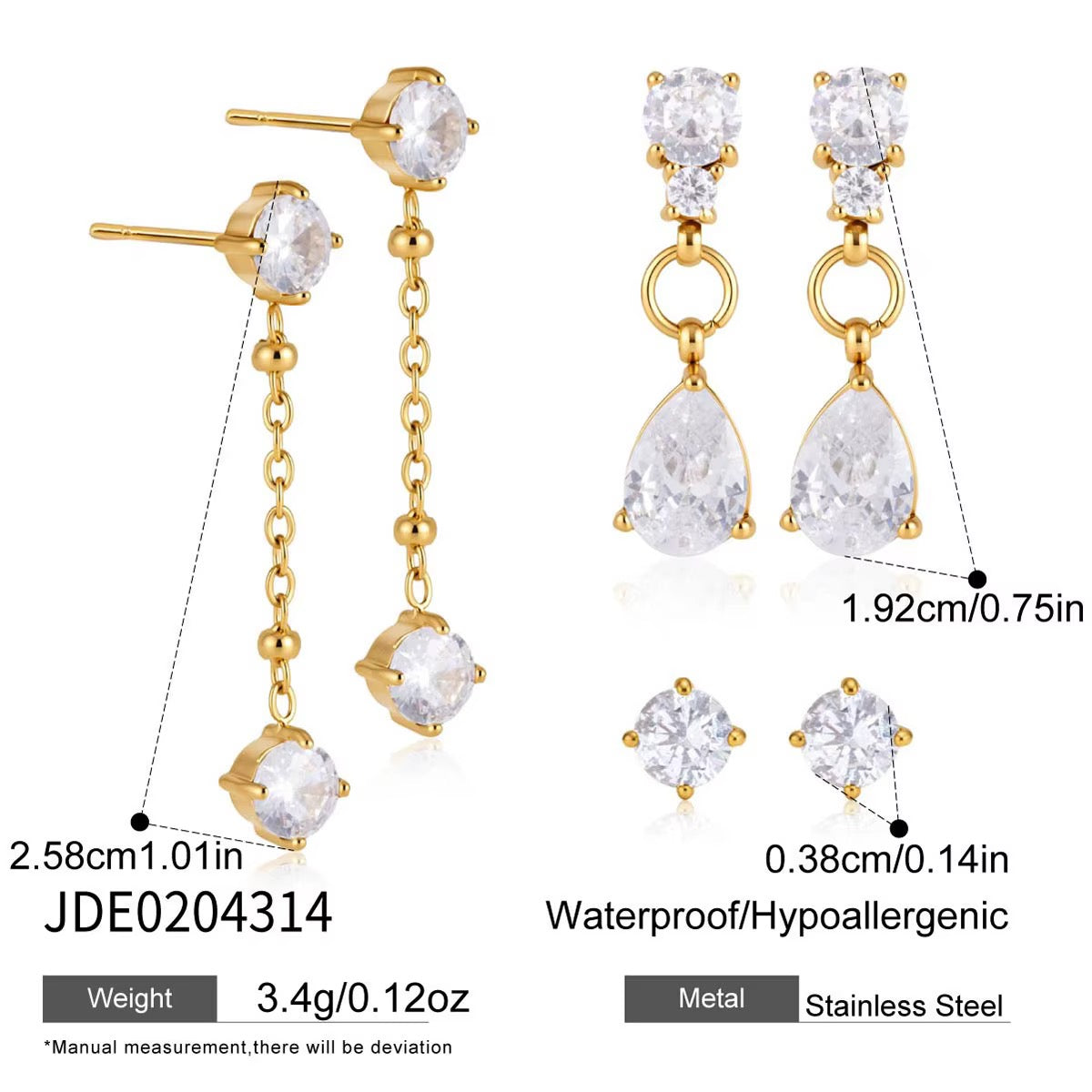 Elysia Linear Drop set