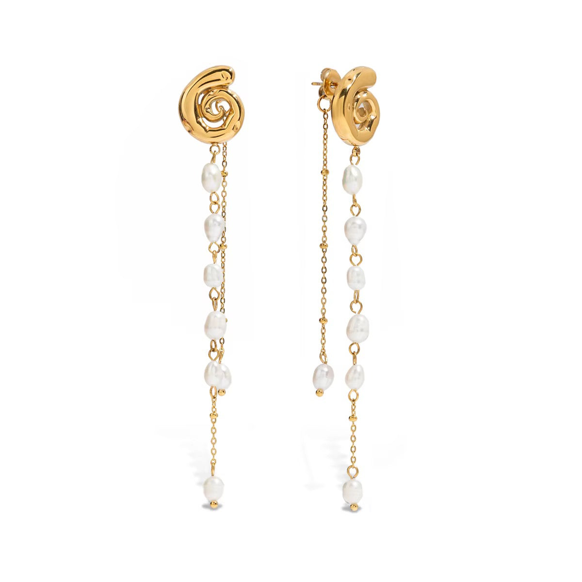 Tide & Pearl Dangle earrings