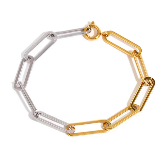 Bimetra paper clip bracelet