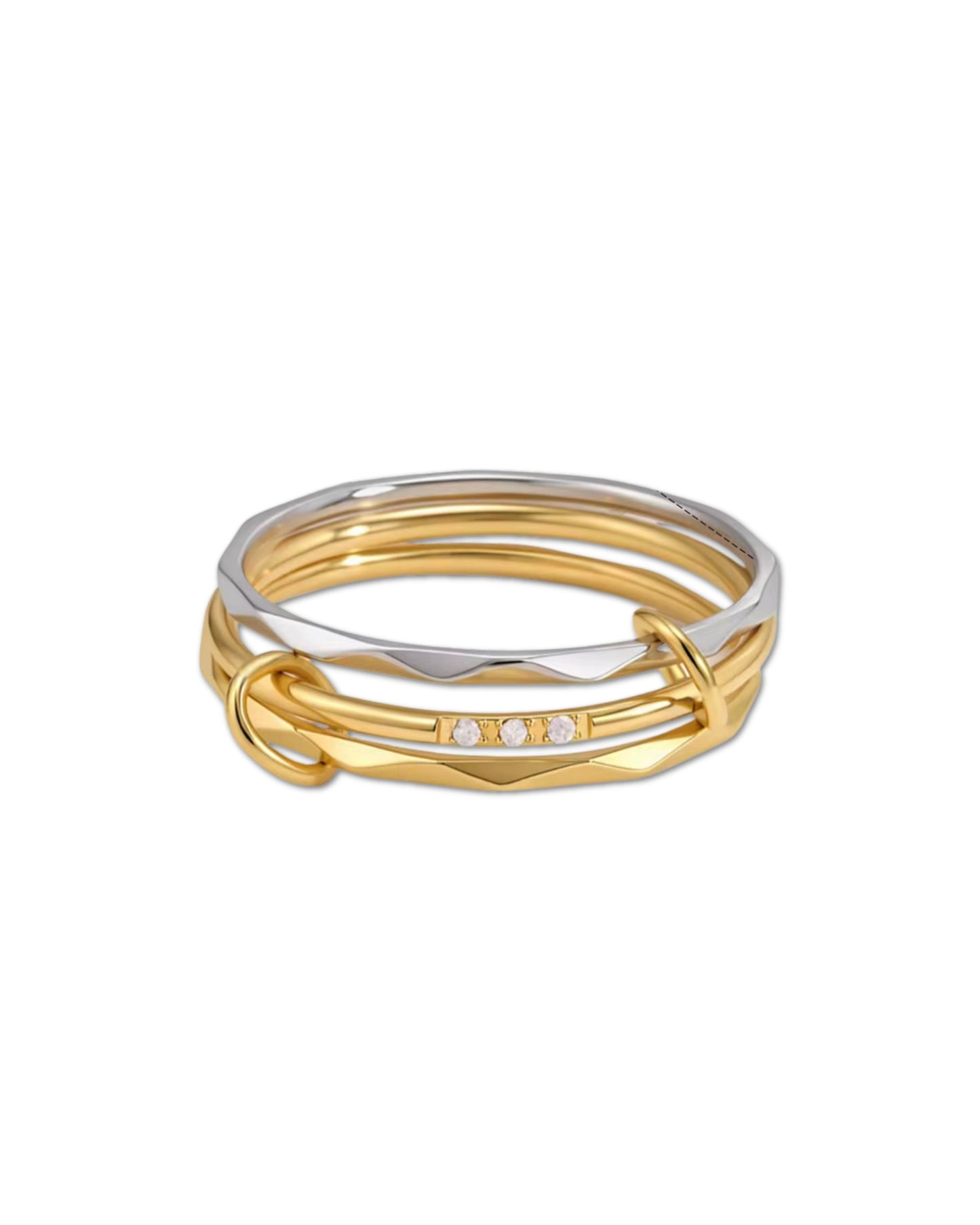 The Silhouette Stack ring
