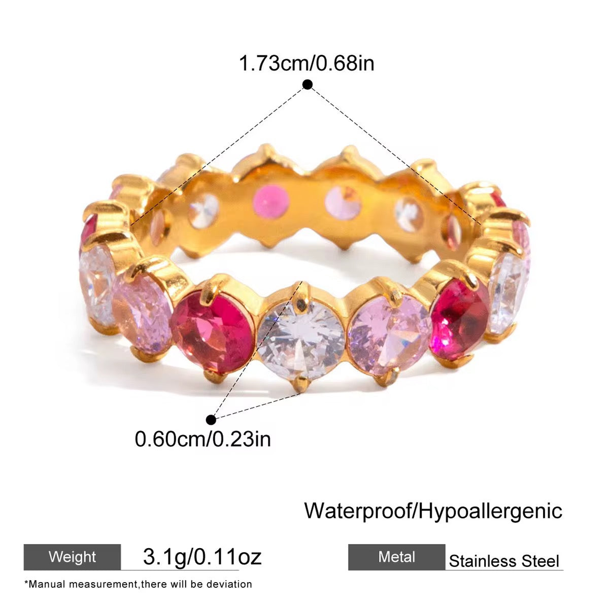 Colorful bianco ring