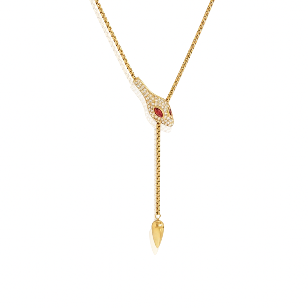 Ruby snake necklace
