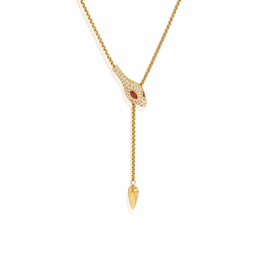 Ruby snake necklace
