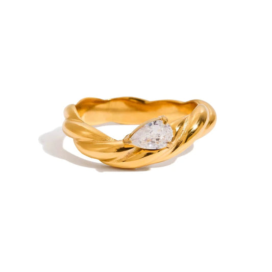 Sydney pear ring