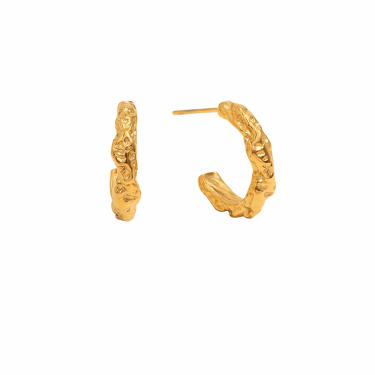 Small textured hoop