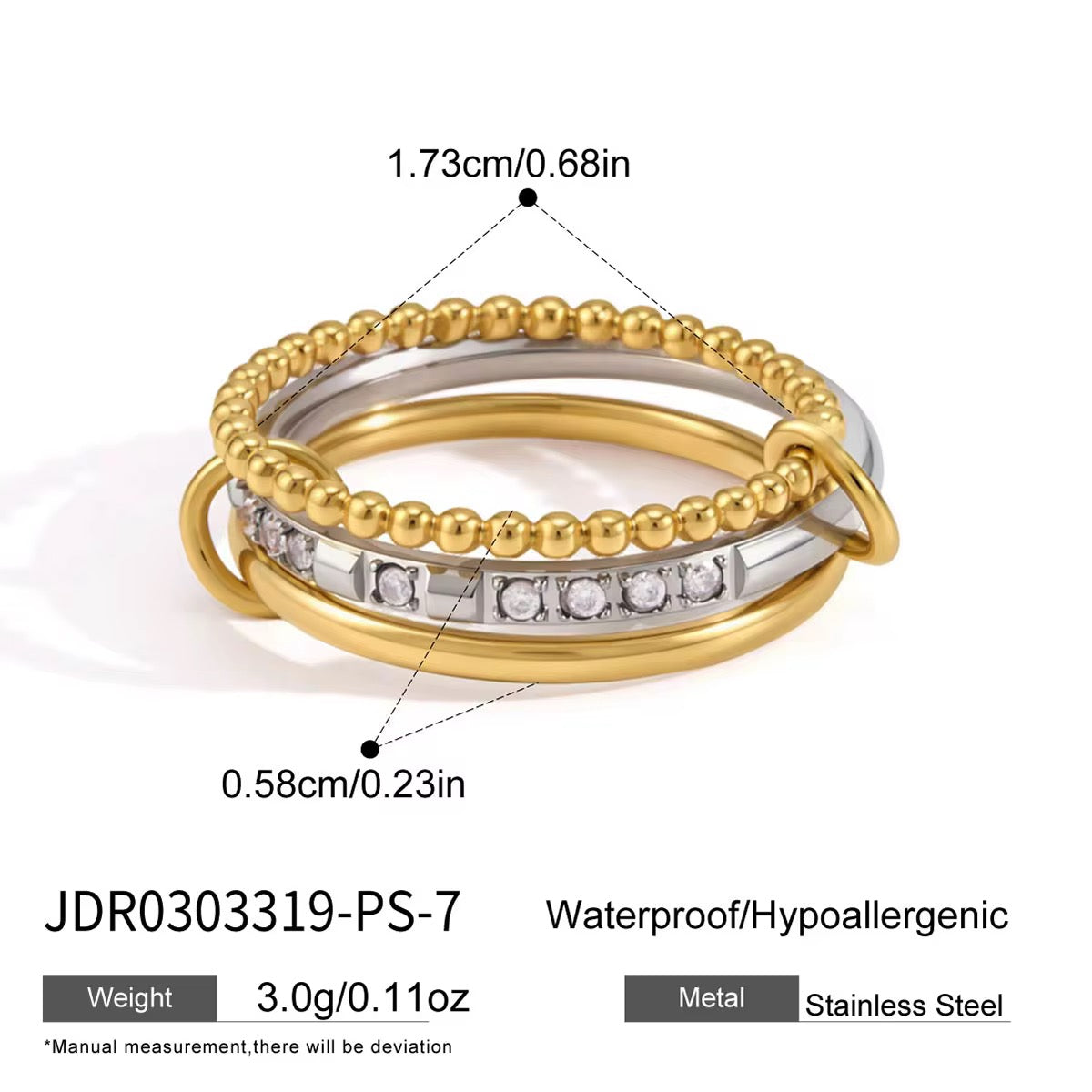 The Linea Stack ring