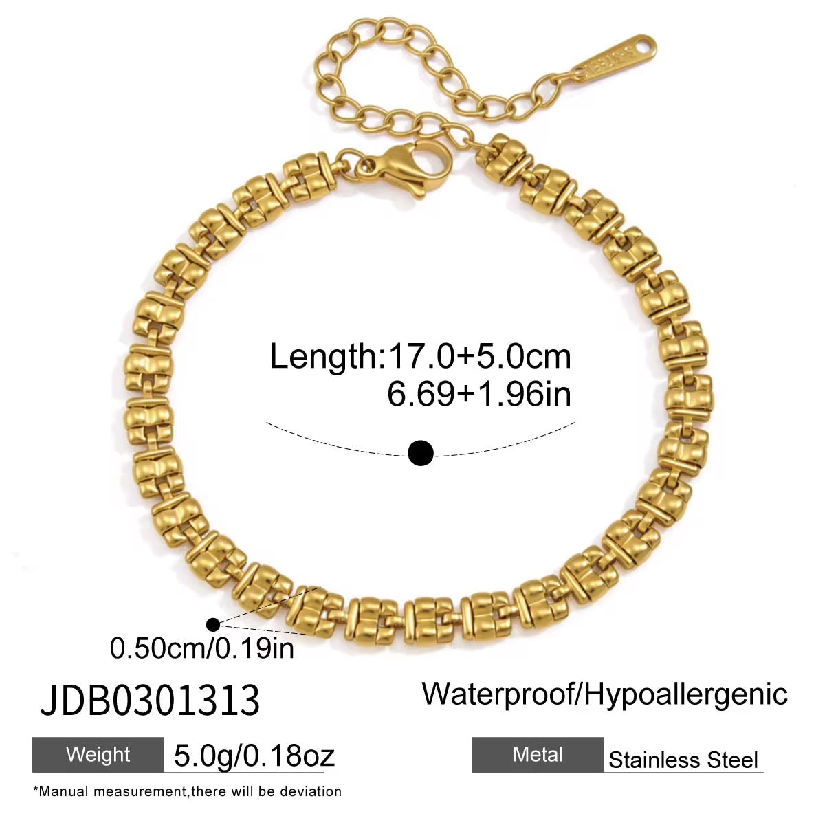 Grecian link bracelet