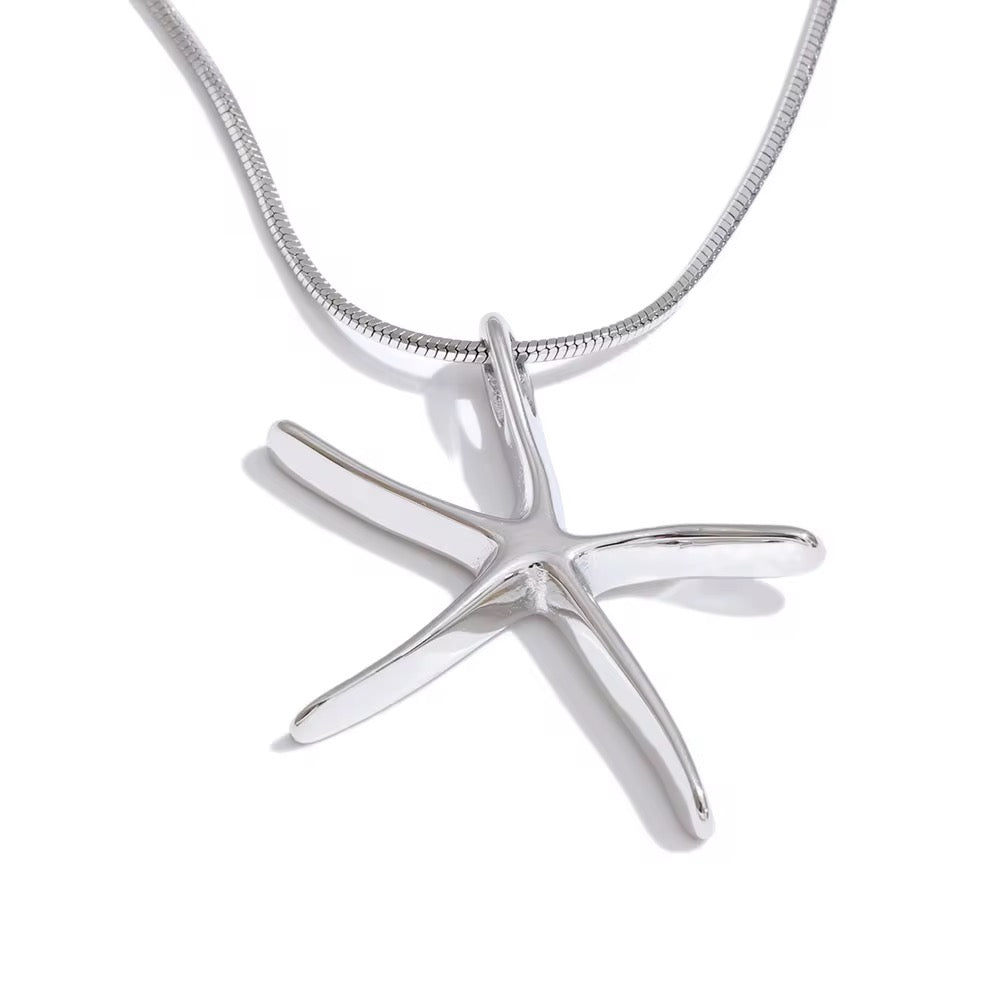 Silver coastal necklace