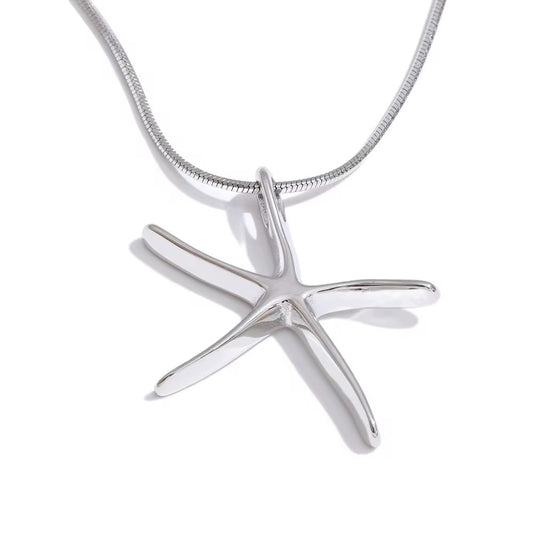 Silver coastal necklace