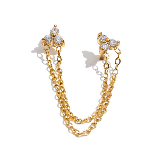 Double fleur piercing