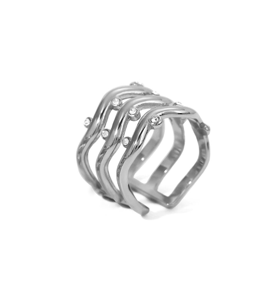 Tia triple band ring