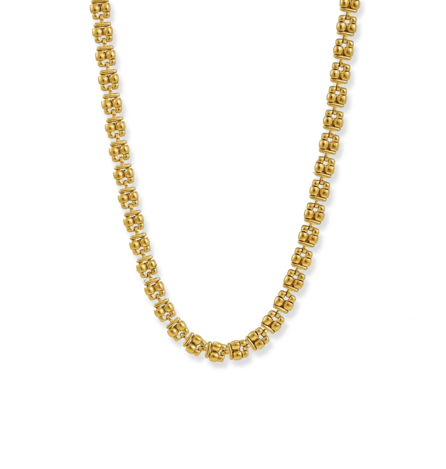 Grecian link necklace