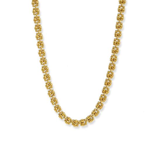 Grecian link necklace