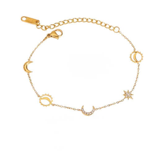 Celestial charm bracelet