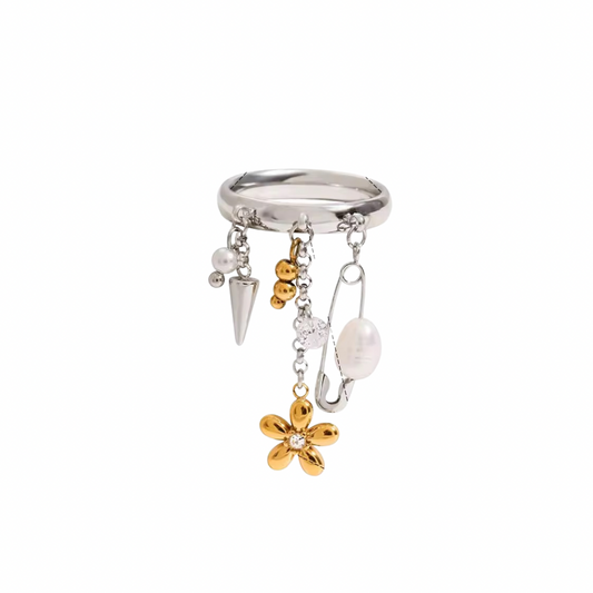 Chunky fringe ring