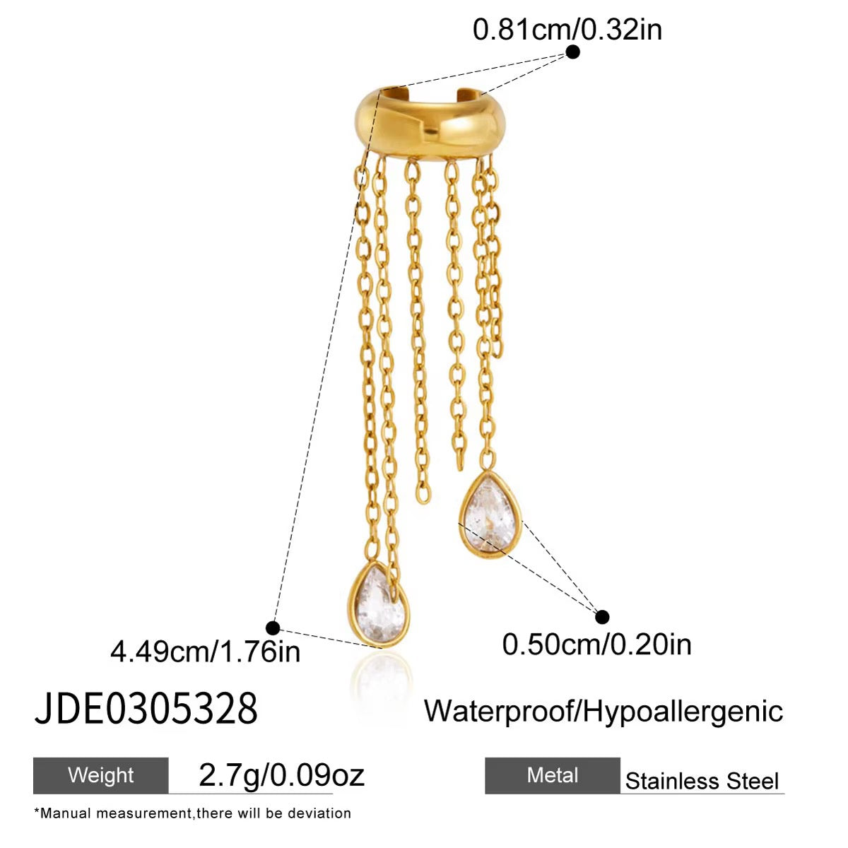 Aurelia Dual Ear Cuff