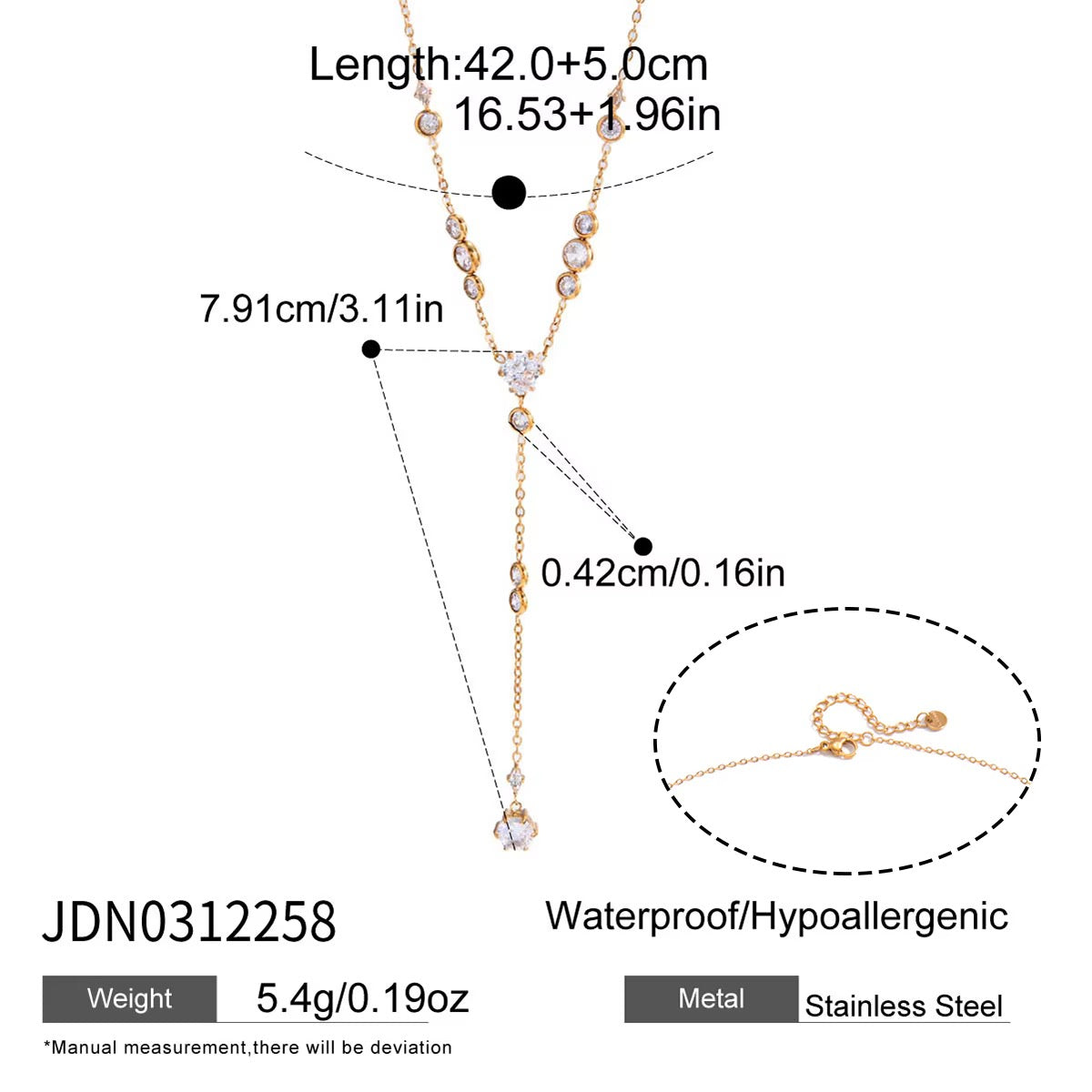 Siren Lariat necklace