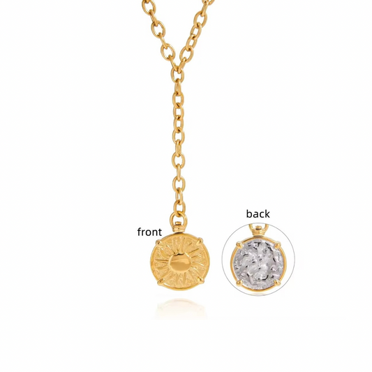 Double sided pendant necklace