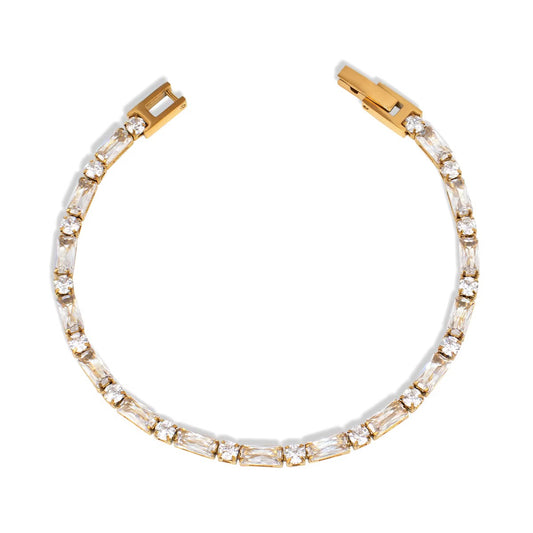 Aurelia Baguette Tennis Bracelet