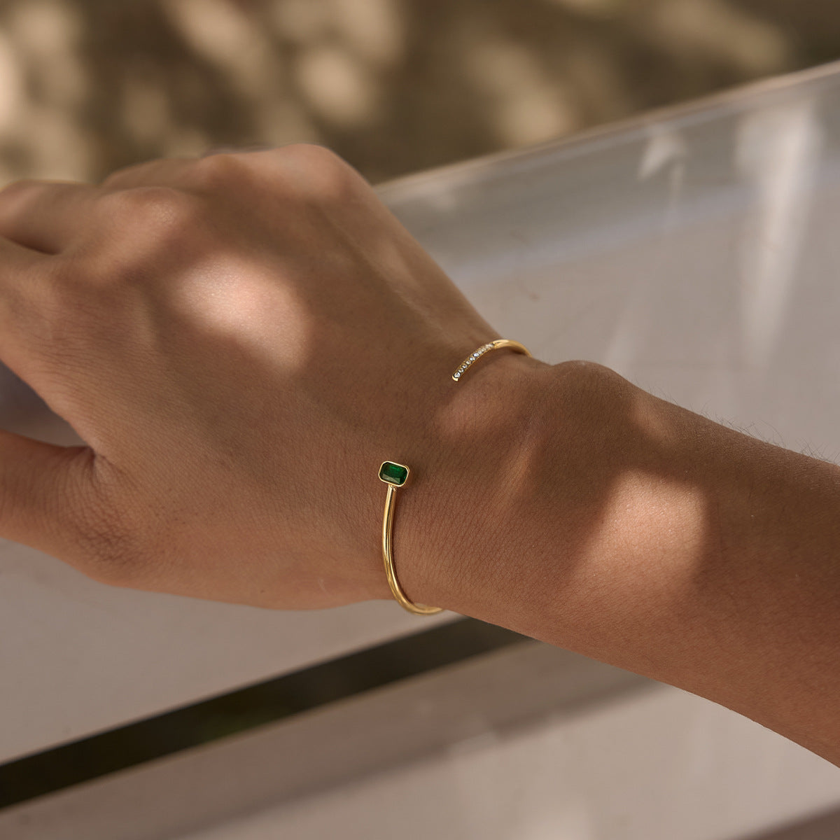 Sage cuff bracelet