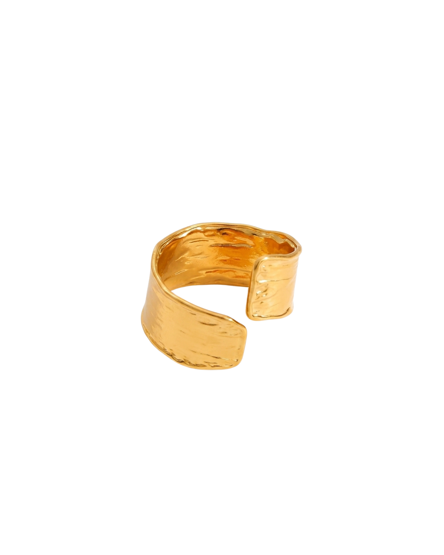 Gold amelia cuff ring