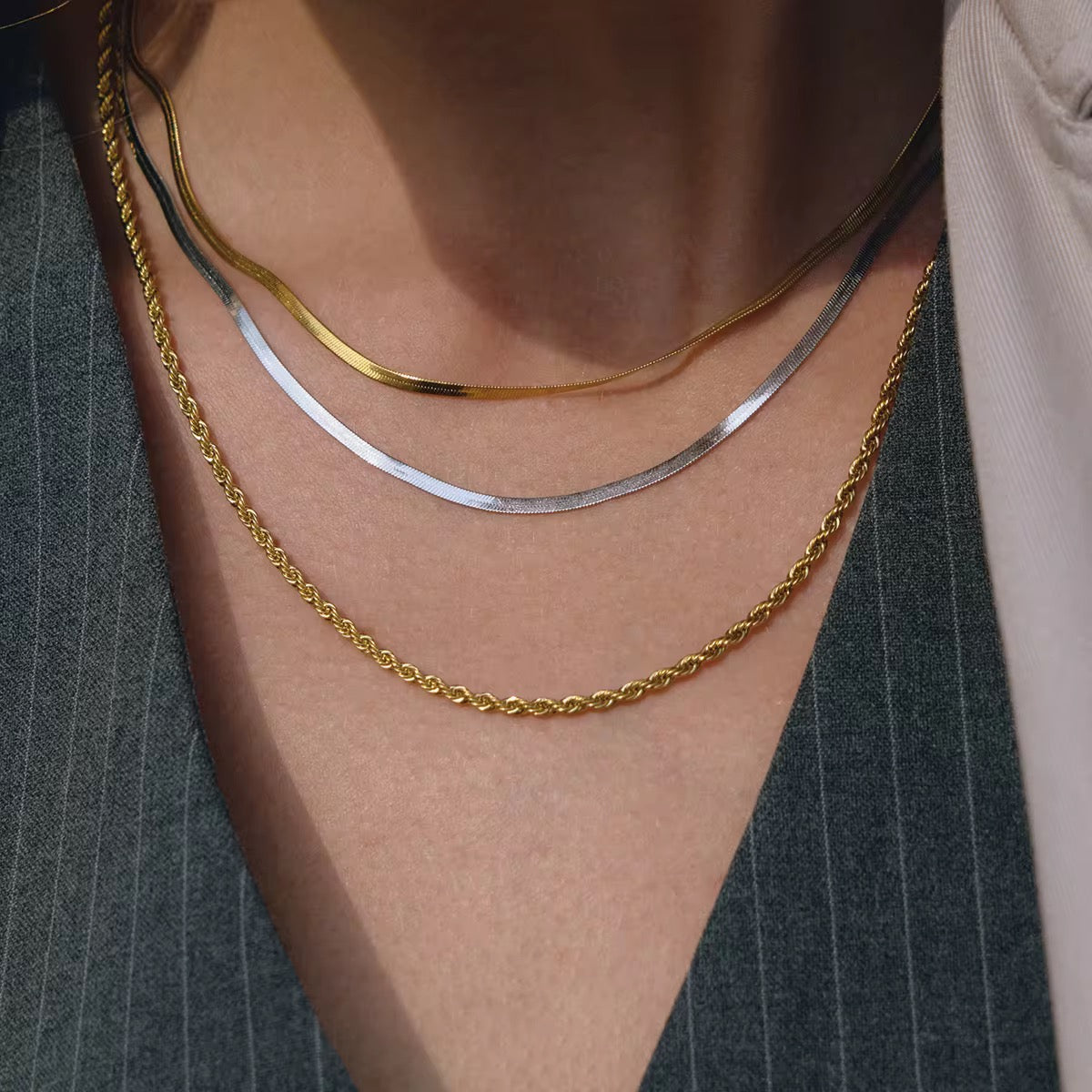 The Meridian Cord Set Necklace