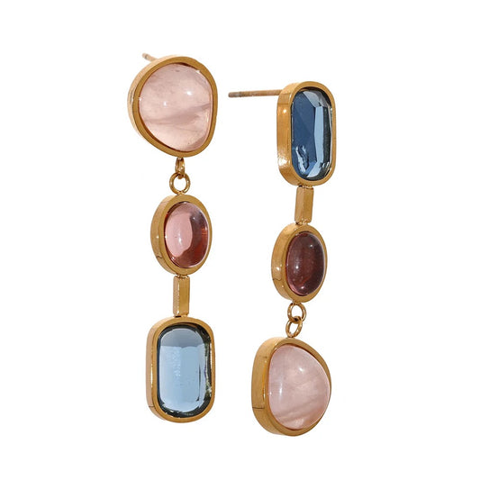 Morganite earring